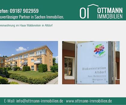 Seniorenwohnung im beliebten Haus Waldenstein in Altdorf