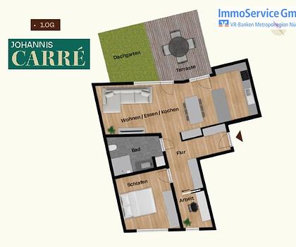 Neubau 2,5-Zimmer-Egentumswohnung im Herzen Nürnbergs - 19 Neubau-Einheiten