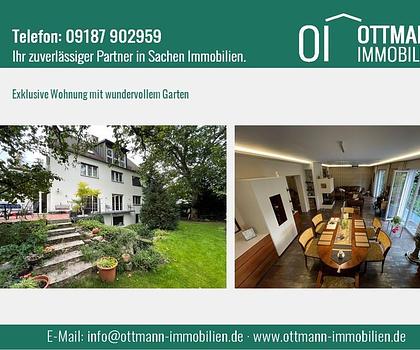 Exklusive Erdgeschoss Wohnung mit Terrasse und Garten