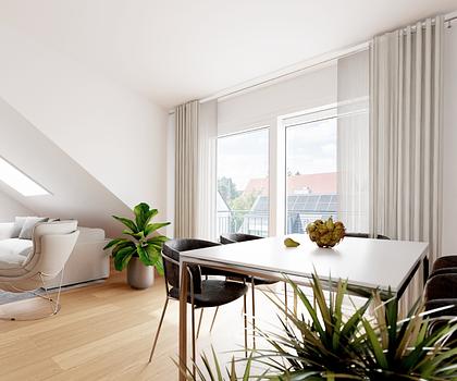 Provisionsfrei: Barrierefreie, moderne Dachgeschosswohnung mit Stil