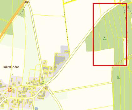 Forstwirtschaftsflächen bei Barthelmesaurach