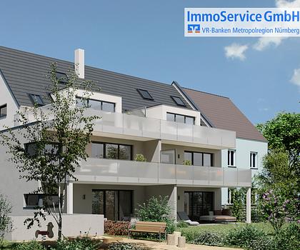 Letzte Einheit: Helle 3-Zimmer-ETW mit Dachterrasse plus Studio im Spitzboden in KFW 40 Standard!