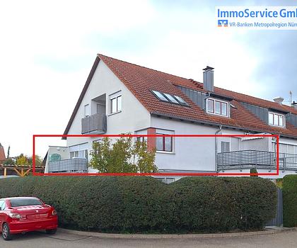 Vermietete 3-Zimmer-Wohnung mit Balkon, Dachterrasse und Tiefgaragenstellplatz