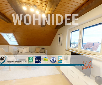 Wohnen mit Charme und Ruhe! Helle 2-Zimmer DG-Wohnung in Schwanstetten OT Schwand