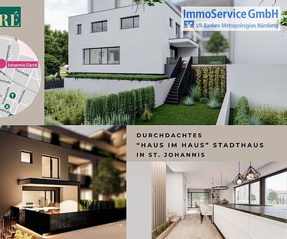 St. Johannis - Extravagantes "Haus im Haus" Stadthaus auf 3 Etagen, Keller und privatem Gartenteil.