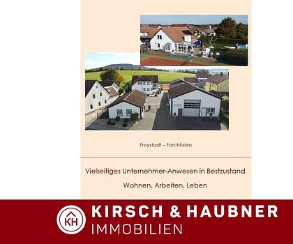 Klasse Unternehmer-Anwesen als Kapitalanlage!   
Ganz oder Teilvermietung möglich!
   Freystadt - Forchheim