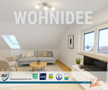 Wohnen mit Charme und Ruhe! Helle 2-Zimmer DG-Wohnung in Schwanstetten OT Schwand