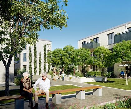 Großzügige 3-Zimmer-Eigentumswohnung mit Südwest-Balkon, innovative Eisspeicherheizung, U-Bahn-Nähe