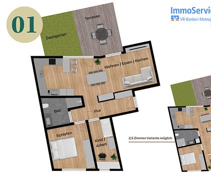 3-Zi.-ETW im Stadtteil St. Johannis. / Baubeginn erfolgt und bereits über 60% verkauft!